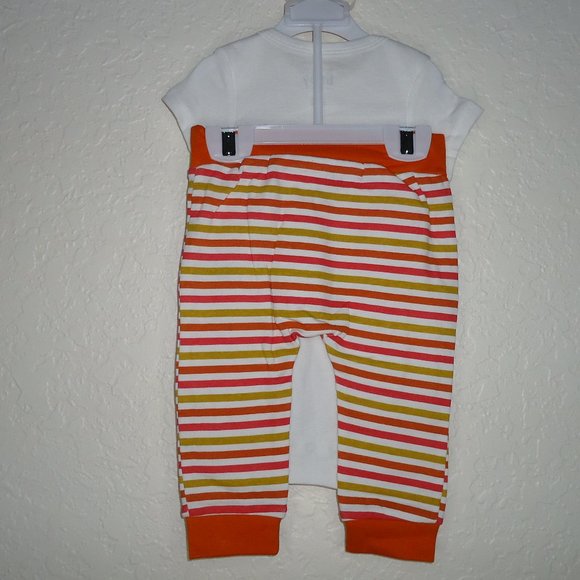 Rae Dunn* Baby Pant Set With Hat "Pumpkin Spice Baby" 3 Snap Bottom Onesie~ 6-9M - Picture 8 of 8